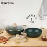 Kreme Venetia Kadhai Set of 2pcs