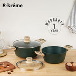 Kreme Venetia Cook and Serve Casserole Set of 2pcs